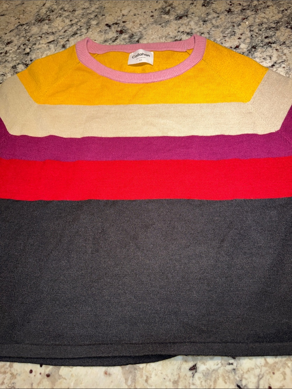 Callahan Colorblock Crewneck Sweater with Bold Stripes From Anthropologie - Picture 10 of 11